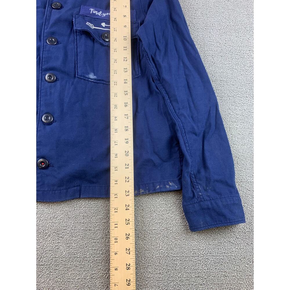 Zara Womens Large Shacket Blue Denim Everything Starts With A Blank Canvas - Picture 10 of 15